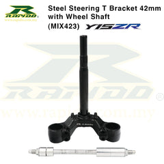 STEEL STEERING T BRACKET FORK T 42MM/26MM with WHEEL SHAFT -By Sea Courier Method 🚢📦