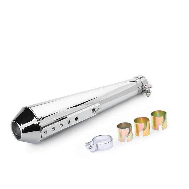 Universal Motorcycle Exhaust Muffler Pipe Tip Retro Vintage Rear Pipe Tube Exhause Silencer For Harley Bobber Cafe Racer -By Sea Courier Method 🚢📦