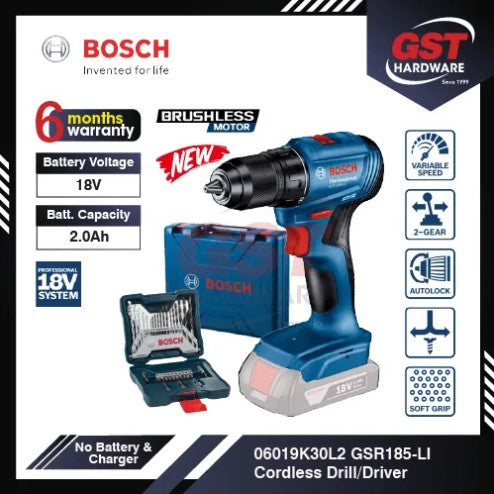 Bosch Cordless Drill/Screwdriver GSR185-LI (18V) Professional Drill Bosch Bosch 18V Cordless Drill Power Tools -By Sea Courier Method 🚢📦