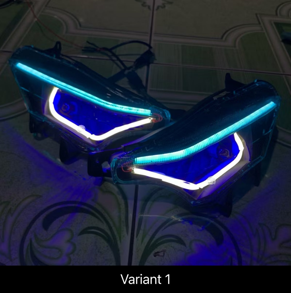 Supra 125 custom eyebrow turn signal lights, ready to install, free stickers -By Sea Courier Method 🚢📦