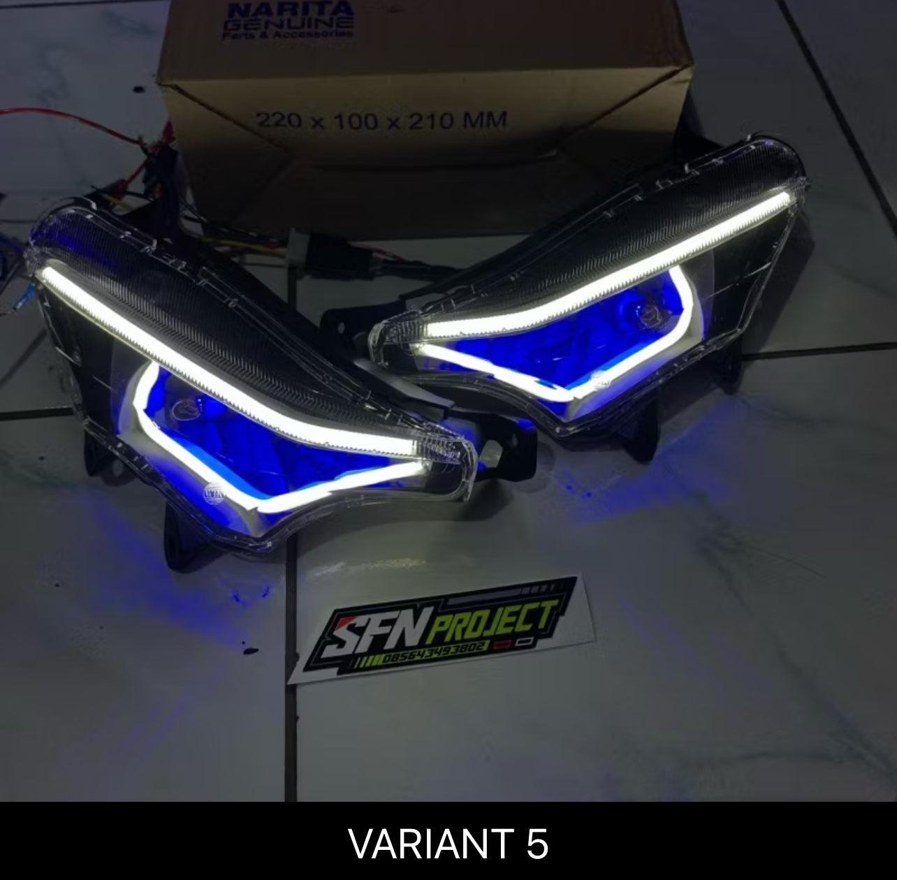Supra 125 custom eyebrow turn signal lights, ready to install, free stickers -By Sea Courier Method 🚢📦