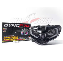 Y15 V2 LC V8 Sharingan Head Lamp I APP Control / 10+ Colour Mode LED I Dynopro PNP For YAMAHA Y15ZR V2 I LC 135 V8 -By Sea Courier Method 🚢📦