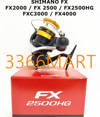 3366 SHIMANO FX NEW MODEL 2019 FX2000 / FX 2500 / FX2500HG / FXC3000 / FX4000 FISHING REEL - By Sea Courier Method 🚢📦