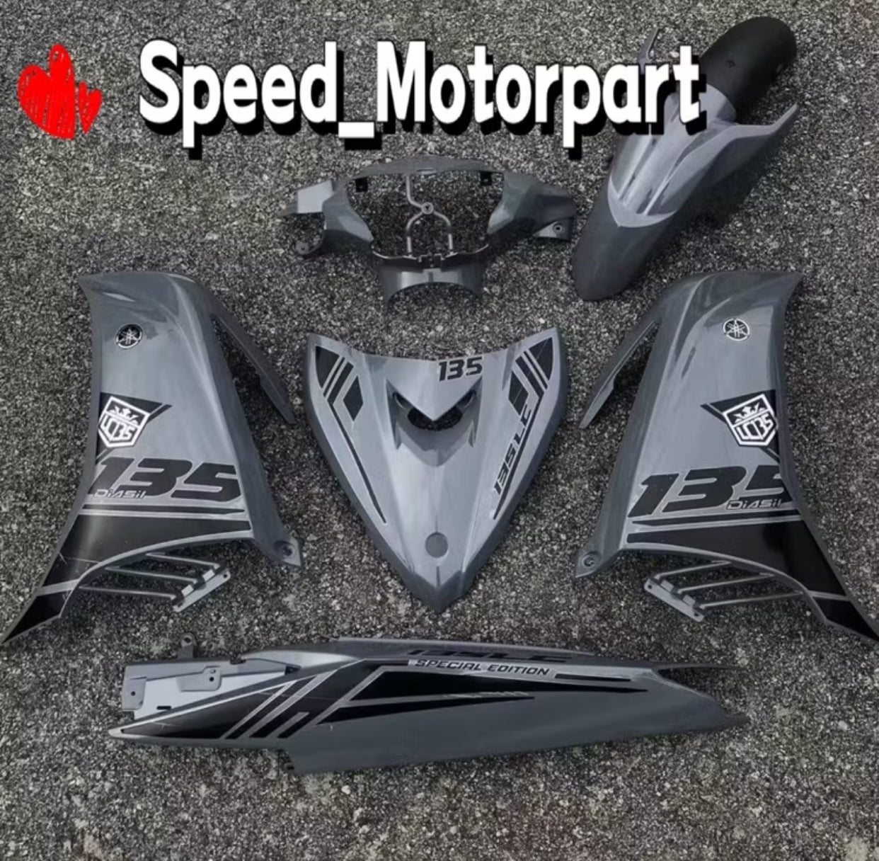 Mseki/HLD Cover Set 2022 LC135 V4/V5/V6/V7 Creamy White/Grey/Red -By Sea Courier Method 🚢📦