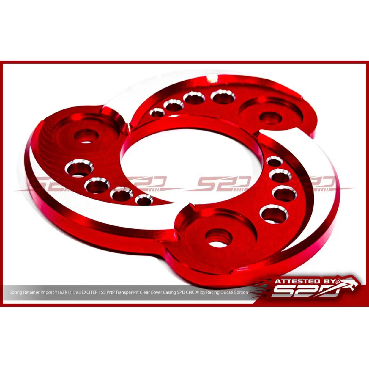 ￼Spring Retainer Y16ZR R15V3 EXCITER 155 PNP Transparent Clear Cover Casing SPD CNC Alloy Racing Ducati Edition -By Sea Courier Method 🚢📦