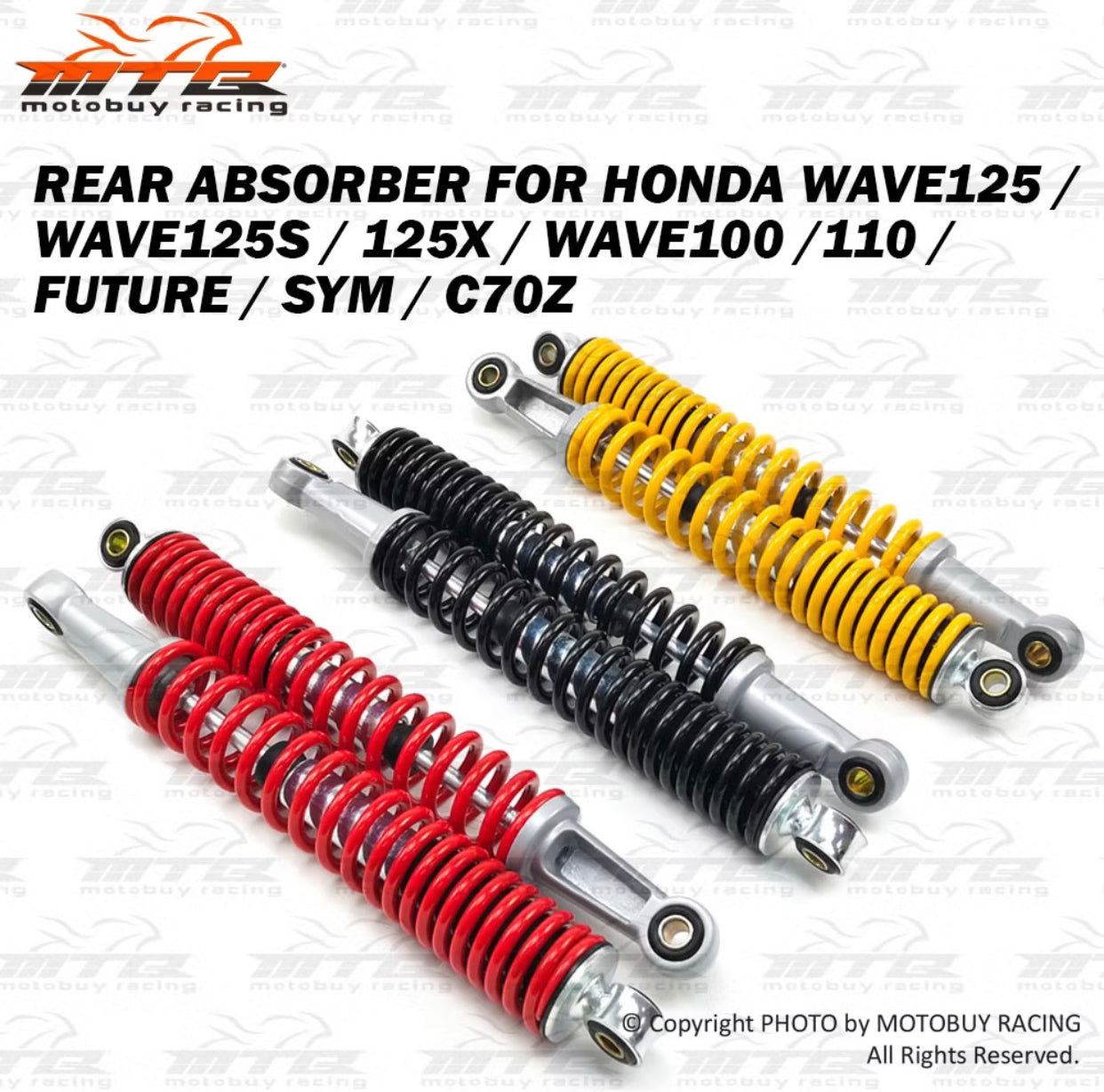 HONDA WAVE125 / 125S / 125X / 100 / 110 / FUTURE / C70Z / SYM REAR ABSORBER -By Sea Courier Method 🚢📦