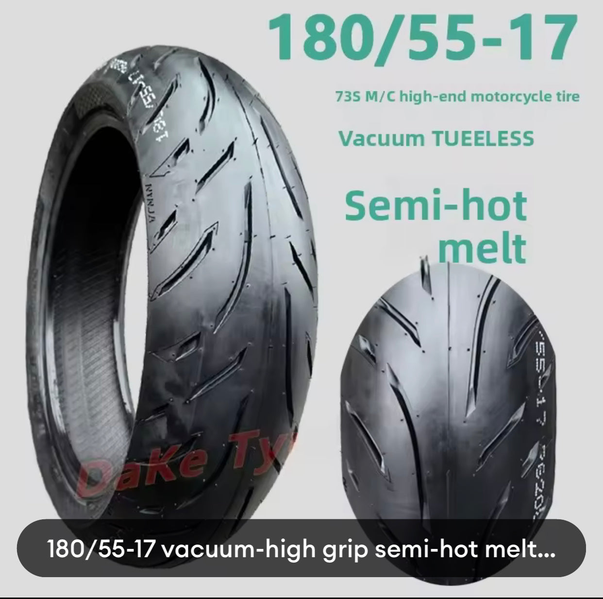 Semi-Melting Motorcycle Tyres 180/55zr-17 for Benelli Yellow Dragon/Battle/Chase/Six Hundred Motorcycle Accessories -By Sea Courier Method 🚢📦