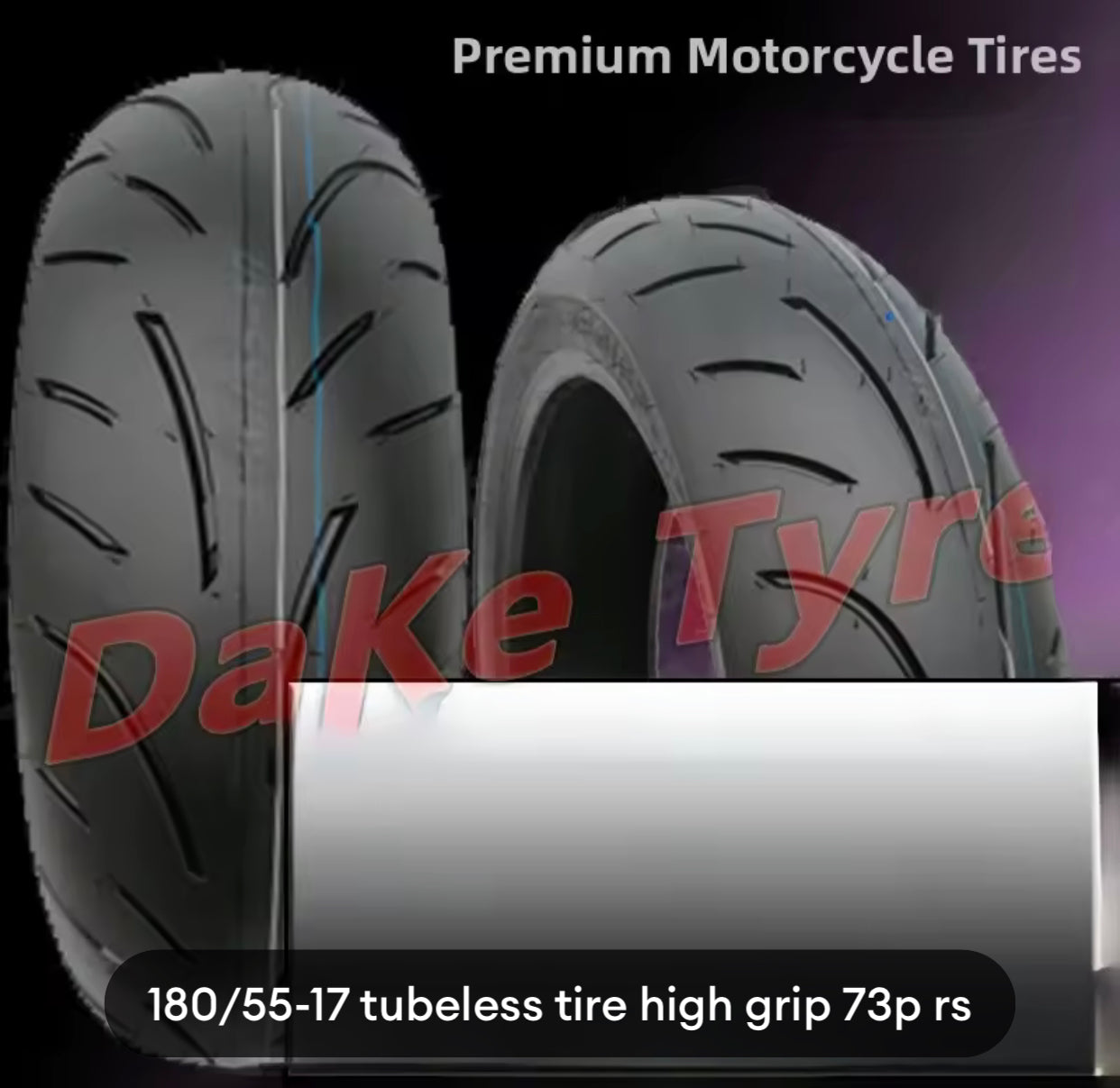 Semi-Melting Motorcycle Tyres 180/55zr-17 for Benelli Yellow Dragon/Battle/Chase/Six Hundred Motorcycle Accessories -By Sea Courier Method 🚢📦
