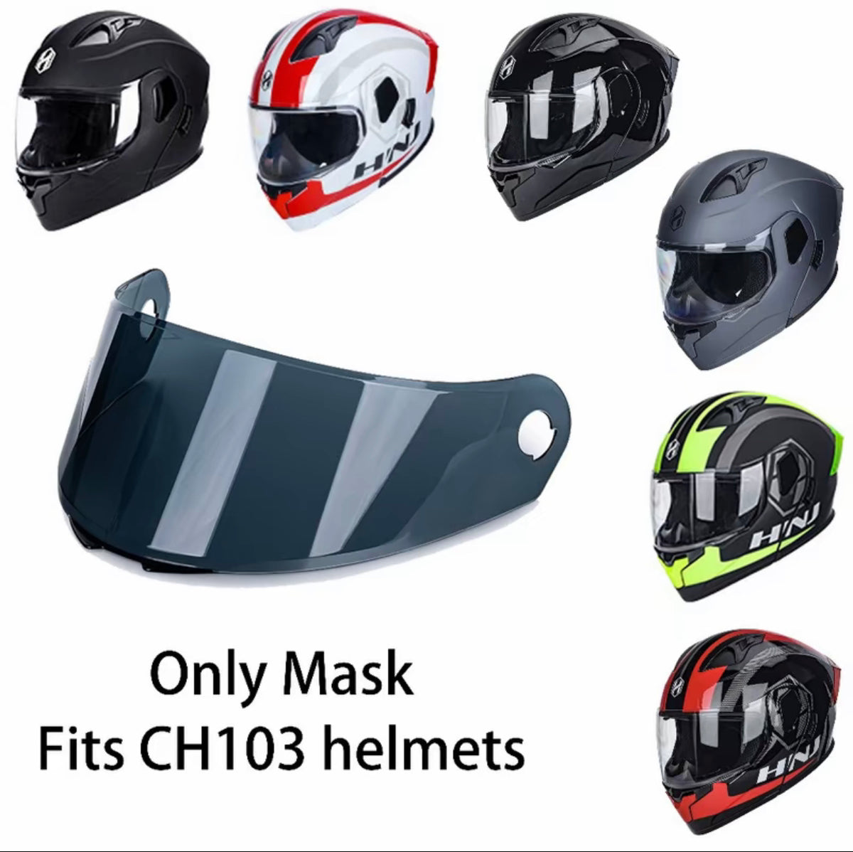 HNJ Flip Up Helmet Motorcycle Double Visor Modular Full Face-By Sea Courier Method 🚢📦