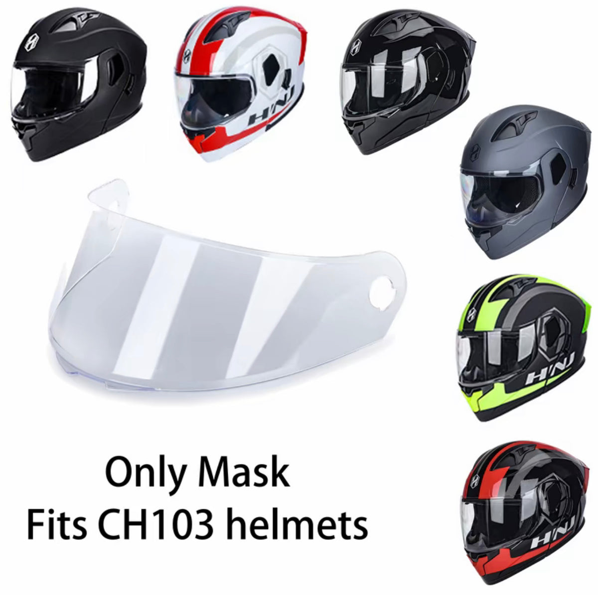 HNJ Flip Up Helmet Motorcycle Double Visor Modular Full Face-By Sea Courier Method 🚢📦