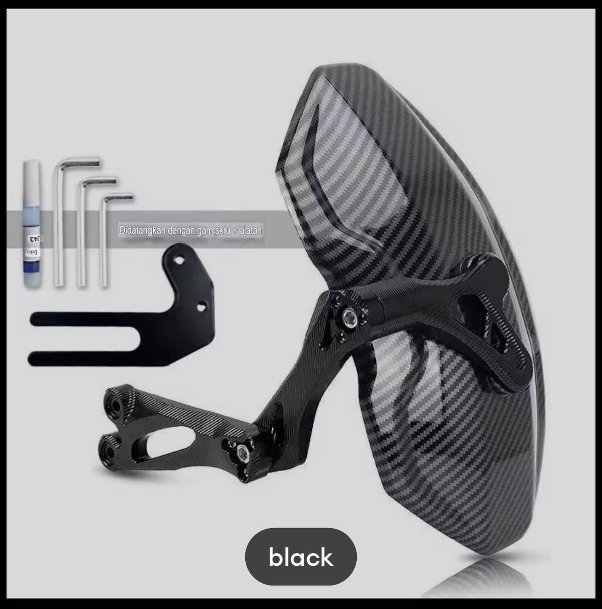 Motorcycle Rear Wheel Mudguard CNC Aluminum Alloy Extension Splash Pad For Most EV motorcycle Yadea E8S pro -By Sea Courier Method 🚢📦