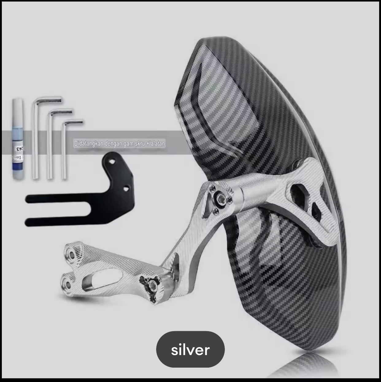 Motorcycle Rear Wheel Mudguard CNC Aluminum Alloy Extension Splash Pad For Most EV motorcycle Yadea E8S pro -By Sea Courier Method 🚢📦