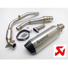 ￼Arkapovic Exhaust Y16ZR Muffler Long Arka Carbon Motor Yamaha Y16 Accessories Tabung Radiator Cover Ekzos Set Manifold -By Sea Courier Method 🚢📦