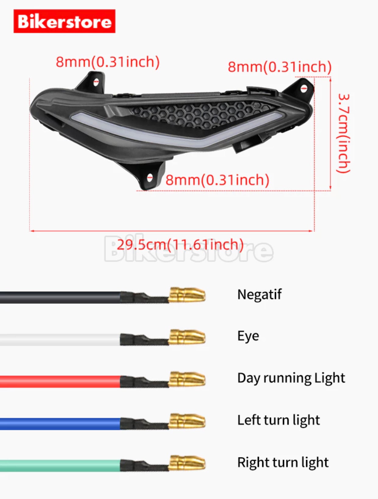 ￼HPMP LC135 RGB Control Mata Gaban Signal Light LED Pilot Light Lampu Gaban LC 135 V2 V3 V4 V5 V6 V7 Lampu Dada Light APP -By Sea Courier Method🚢📦