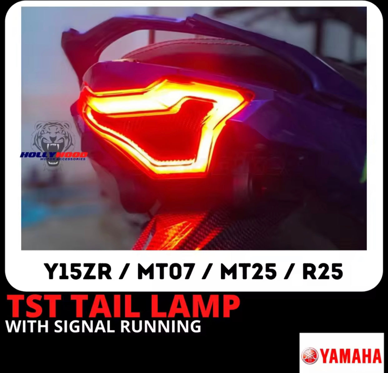 TST Lampu Belakang Y15 Y15ZR TST Tail Light With Signal Light For Yamaha R25 MT07 MT25 -By Sea Courier Method 🚢📦