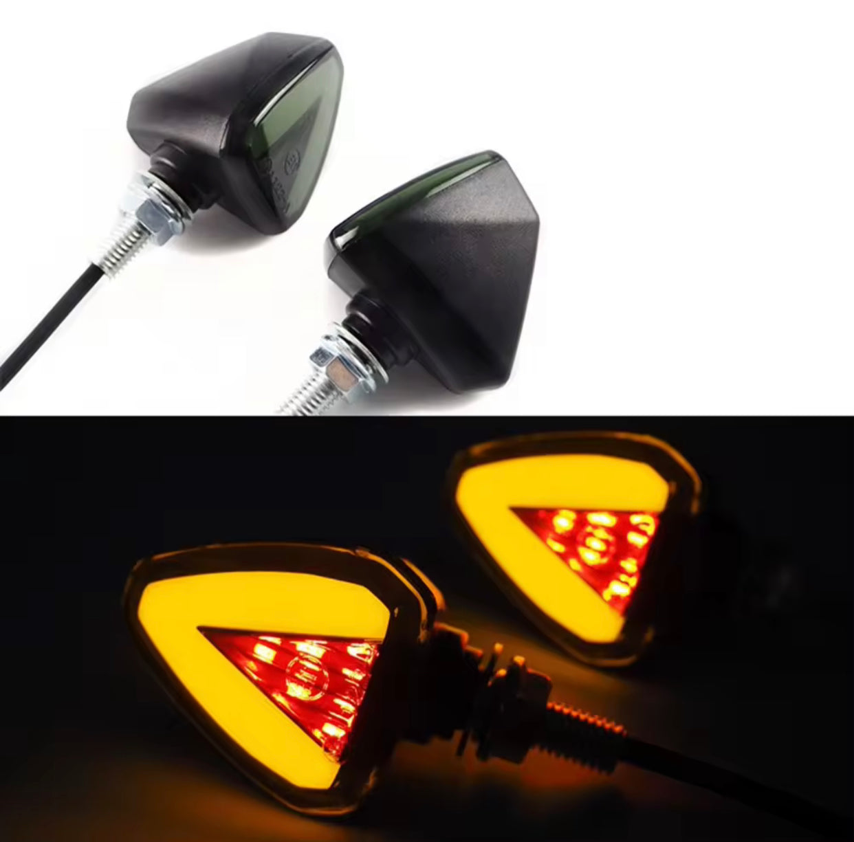 Waterproof LED Motorcycle Indicator Lights -By Sea Courier Method 🚢📦