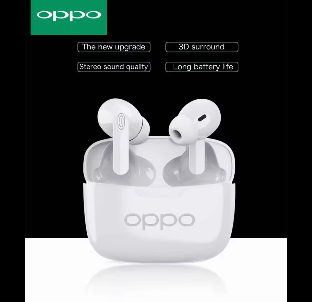 OPPO TWS Wireless Bluetooth Noise Cancelling Earbuds Stereo Pure Bass Earphones Waterproof Headphones Smart Sport - By Sea Courier Method 🚢📦