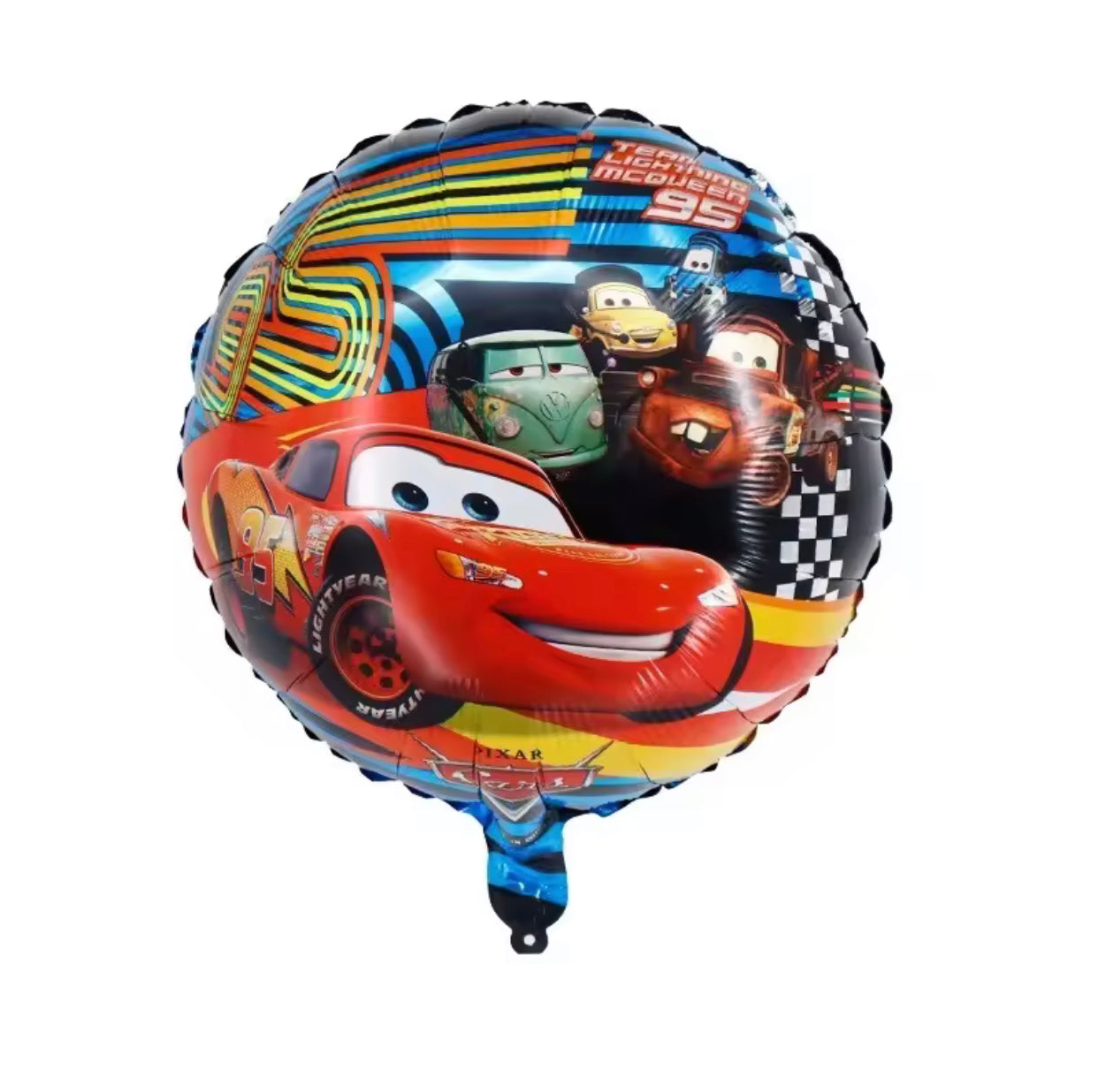 Cars Lightning McQueen Cartoon Disney Movie Balloons Racing Car Series Vehicle Theme Foil Balloon Wheel Helmet Track F1 -By Sea Courier Method 🚢📦