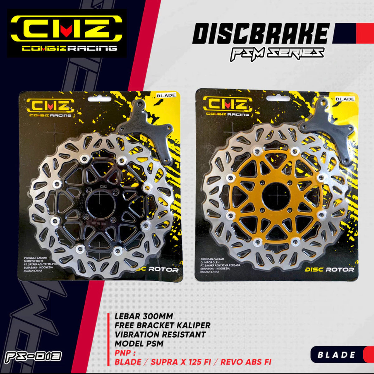 ￼[CMZ Racing] Front Disc Plate 300MM BLADE SUPRA X 125 FI Discbrake Disk Rotor REVO FI ABSOLUTE SUPRA Helmet IN Flat Hole 4 Alloy Finishing CNC PSM Model Best Quality -By Sea Courier Method 🚢📦