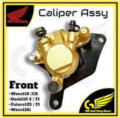 ￼HONDA WAVE110 FUTURE125 FRONT DISC BRAKE PLATE MASTER PUMP & CALIPER SYSTEM SET X4 DASH110 W110 DASH125 2 FI W125i -By Sea Courier Method 🚢📦