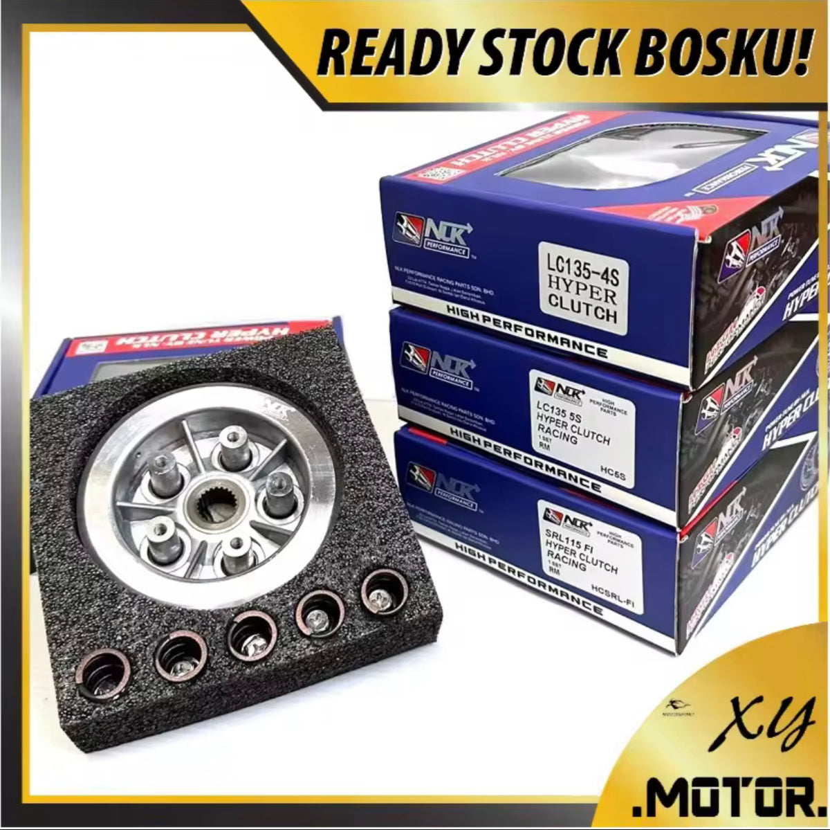 (NLK PERFORMANCE) HYPER CLUTCH FULL SET Y15ZR LC135 4S LC135 5S RS150 RSX SRL115 FI HYPERCLUTCH -By Sea Courier Method 🚢📦