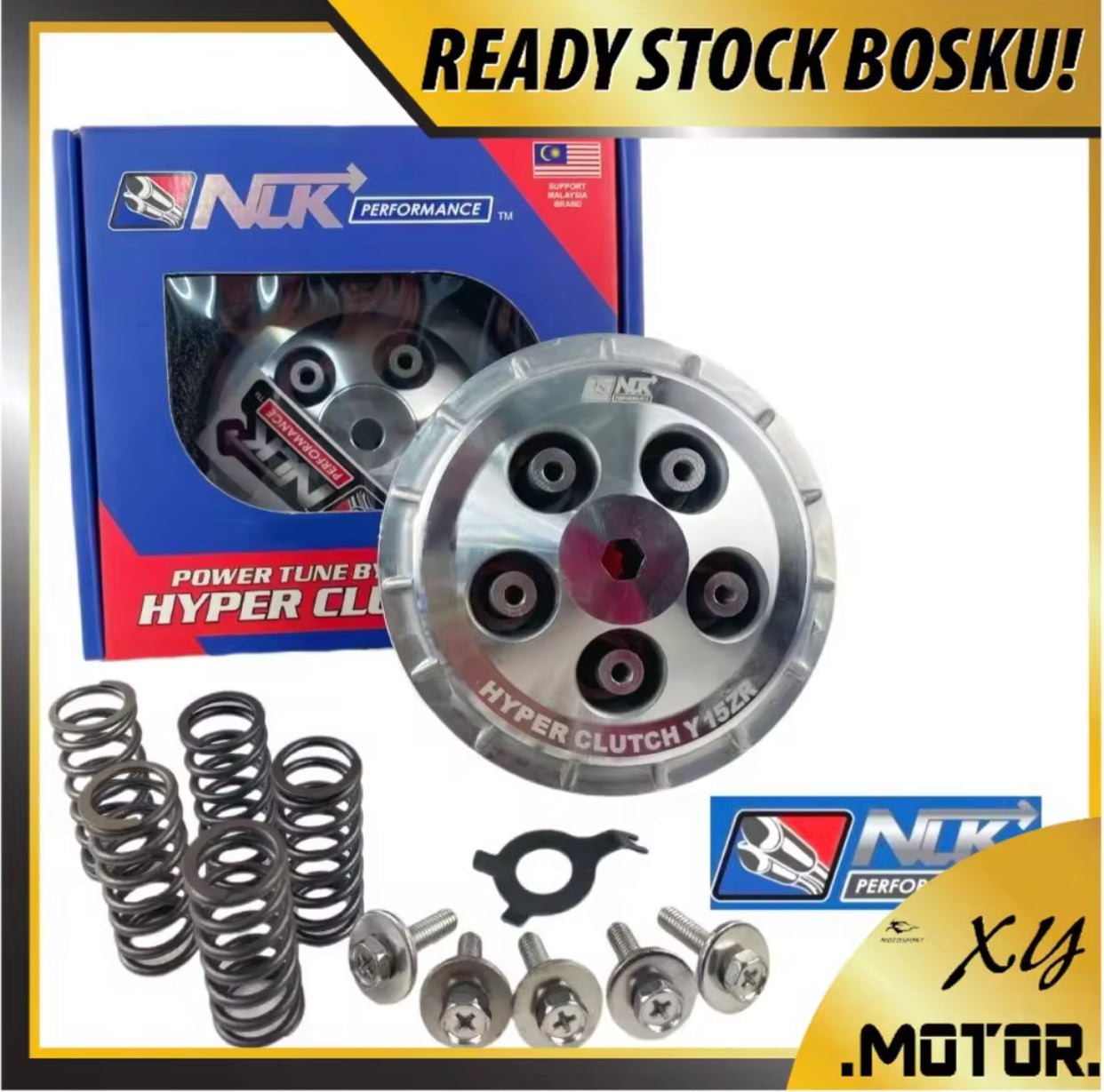 (NLK PERFORMANCE) HYPER CLUTCH FULL SET Y15ZR LC135 4S LC135 5S RS150 RSX SRL115 FI HYPERCLUTCH -By Sea Courier Method 🚢📦