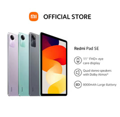 Xiaomi Redmi Pad SE | 8+256GB, 11" FHD+ eye-care display, Smooth 90Hz refresh rate, 8000mAh (typ) large battery, tablet -By Sea Courier Method 🚢📦