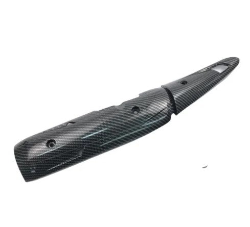 YAMAHA.Y15ZR.MUFFLER.COVER.EXHAUST.COVER.MATTE.BLACK/CARBON -By Sea Courier Method 🚢📦