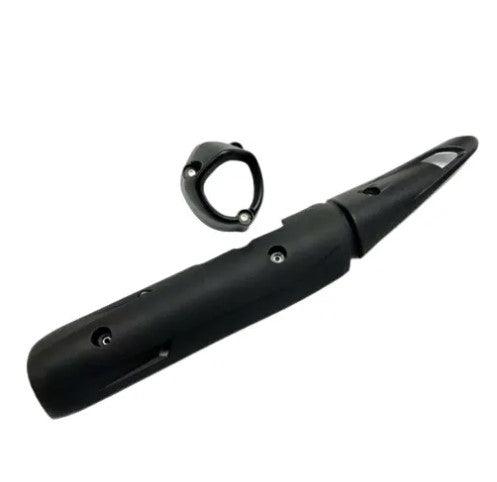YAMAHA.Y15ZR.MUFFLER.COVER.EXHAUST.COVER.MATTE.BLACK/CARBON -By Sea Courier Method 🚢📦