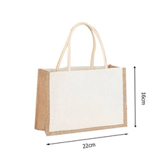 Burlap Jute Tote Bag - Rustic Durability & Versatile Utility