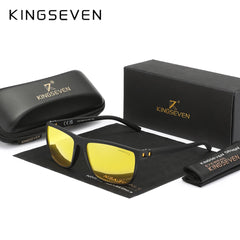 KINGSEVEN Men's Blue Mirror Sunglasses