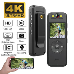 4K Mini Camera with Night Vision - Perfect for Law Enforcement and Sports