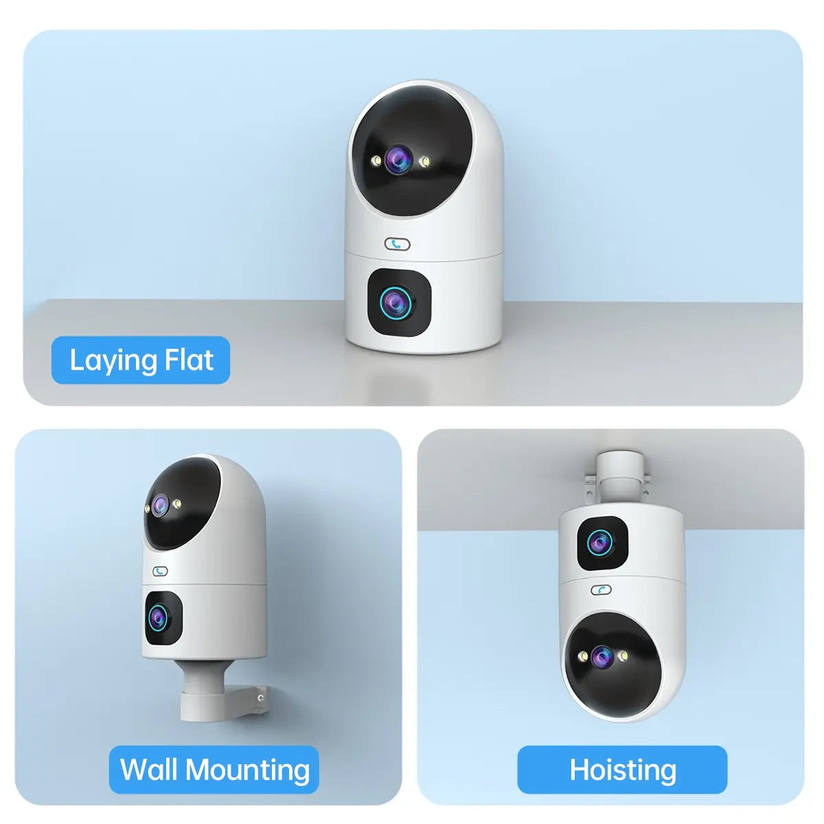 JOOAN 4K PTZ IP Camera - Color Night Vision - Auto Tracking - Home Baby Monitor