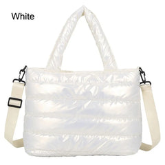 Women's Quilted Puffer Tote Bag