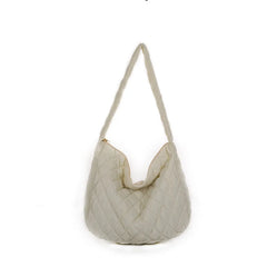 Large puffy Lattice Shoulder Bag