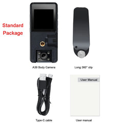 Vandlion A39 Mini Camera - Full 1080P HD, 3000mAh, 180° Rotating Lens, Sports DV, Car DVR, Webcam