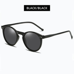 Polarized Retro Round Sunglasses