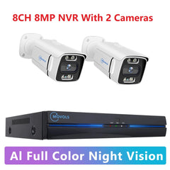 MOVOLS 8CH 5MP 8MP POE Security Camera System