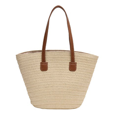 Large Capacity Straw Tote Bag