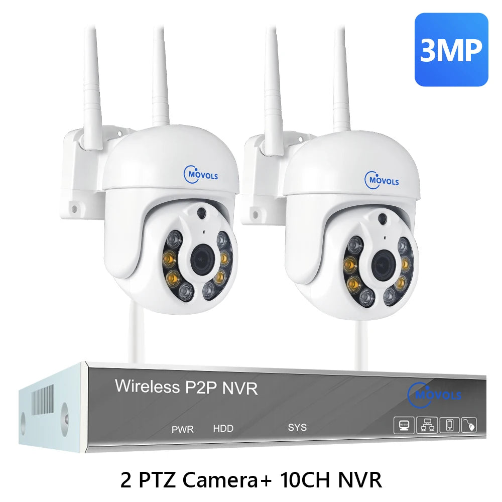 Movols H.265 3MP 5MP Wireless CCTV System