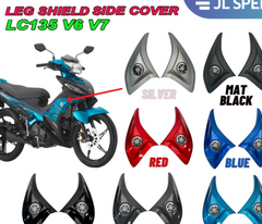 LC135 NEW V6 V7 LEGSHIELD LEG SHIELD SIDE COVER CAP AIR SCOOP WITH LOGO MATT BLACK/ CARBON/ RED/ BLUE/ SILVER/ CYAN- By SEA Courier Method 🚢