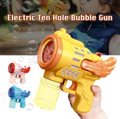 TikTok Bubble Gun Toys Electric Bubble Machine 10 Hole Automatic Bubble Maker Machine- By SEA Courier Method 🚢