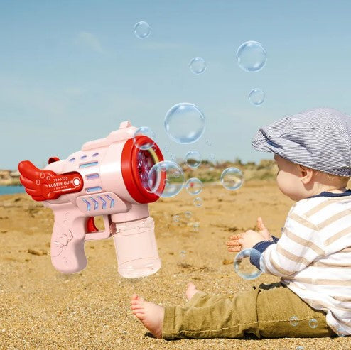 TikTok Bubble Gun Toys Electric Bubble Machine 10 Hole Automatic Bubble Maker Machine- By SEA Courier Method 🚢