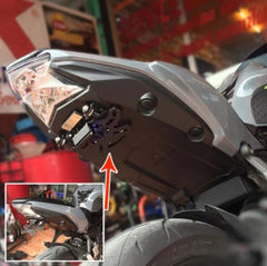 Universal Tail Tidy Motorcycle Plate Holder Tail Tidy Adjustable Folding With LED light R15 R25 MT09 Z900 CB650R CBR650R -By Sea Courier Method🚢📦