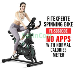 SellinCost FitExperte Spinning Exercise Bike Z Sport App 2YR Warranty Home Station Bike Bluetooth Indoor Sport Fitness Cardio Cycling Equipment Bicycle 150kg Durable Weight Basikal Exercise Dirumah Murah FE- SB6030E SB6050E -By Sea Courier Method 🚢🎁