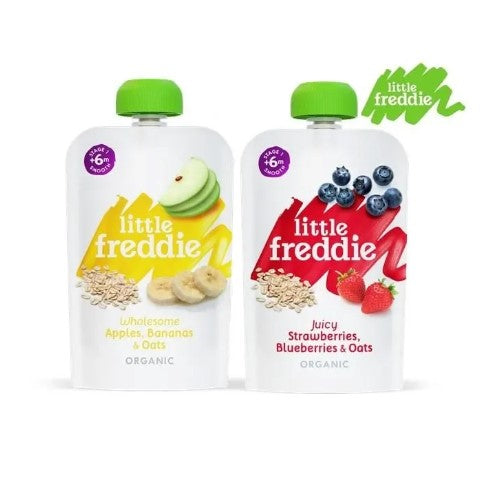 Little Freddie Organic Pouches 6m+ -By Sea Courier Method 🚢🎁