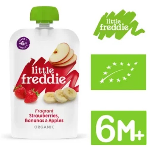 Little Freddie Organic Pouches 6m+ -By Sea Courier Method 🚢🎁