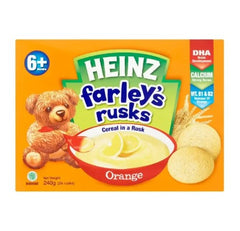 Heinz Farley's Rusks for 6+ Months (24 Rusks/240g) - Orange -By Sea Courier Method 🚢🎁