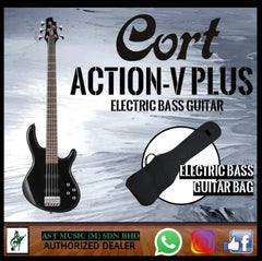 Cort Action Bass V Plus Bass Guitar with Bag -By Sea Courier Method 🚢🎁