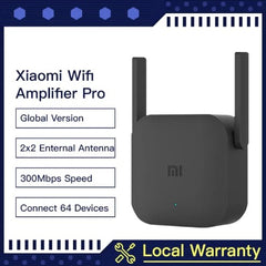 Original Xiaomi Wifi Pro R03 300M 2.4G WiFi Extender Repeater Pro Amplifier with 2 Antenna Mijia Range Extender Stable Network -By Sea Courier Method